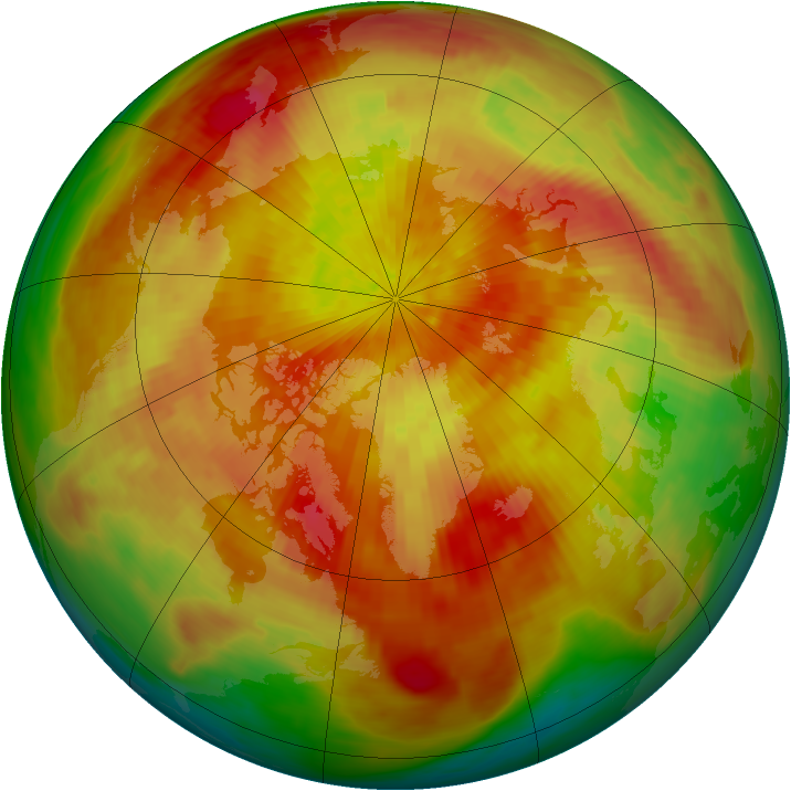 Arctic ozone map for 30 March 1981